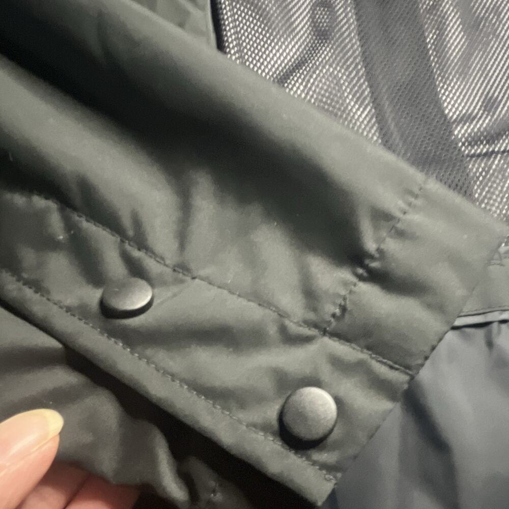 L.L.Bean H2OFF Women's Black Hooded Mid-Length Rain Coat Jacket L Regular - Picture 6 of 15